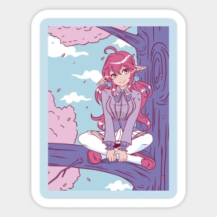 Cute Anime Elf Girl Sticker